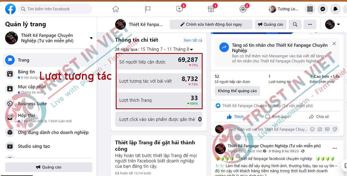 Top 1 thiết kế Fanpage dịch vụ uy tín nhất hồ chí minh