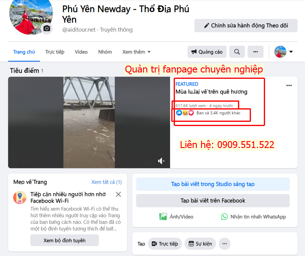 Thiết kế Fanpage bán hàng